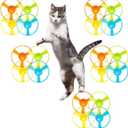 Cat Fetch Toys, Interactive Flying Cat Toys with 20 Colored Flying Propellers, Pet Tracks Chasing Toy for for Kitten Training Hunting (only Propellers)