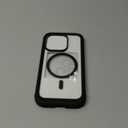 Miracase Magnetic for iPhone 14 Pro Case 6.1 inch, (Compatible with MagSafe) Upgrade Full-Body Clear Phone Bumper Case with Built-in 9H Tempered Glass Screen Protector, Black