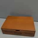 Wooden Storage Box Apothecary Drawers Vintage Wooden Drawers Wood Desktop Organizer Countertop Storage Box Library Card Catalog Cabinet Apothecary CabinetBROWN