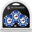Team Golf NFL Poker Chip Size with Pop Out Smaller Double-Sided Enamel Markers (Multi Team Color)