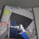 7 Pieces Gamer Comforter Set for Boys Gaming Bedding Set for Kids Girls Teens,Video Game Bed in a Bag with Comforters, Sheets, Pillowcases & Shams (Blue)