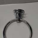 BOPai Drill Free Powerful Vacuum Suction Cup Towel Ring Shower Washcloth Hand Towel Round Holder (Chrome)