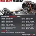 938-241 Front Drive Shaft Prop Shaft Driveshaft Assembly Compatible with AWD 2008-2018 C230 C250 C300 C350 CL550 E350 S550 CLS63 GLK350 SL65 S450 S63 E63 AMG #2044106701 2044102601 938241