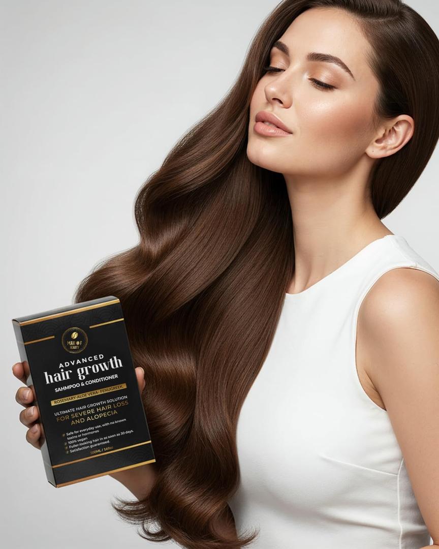 10 x Rosemary Hair Growth Shampoo & Conditioner Set, Strengthens, Thickens & Nourishes Thinning Hair, Infused with Biotin, Castor Oil & Natural Extracts 16 oz (8 Ounce (Pack of 2))