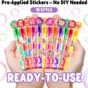 Roller Skate Party Favors for Kids - 24PCS Colorful Skate Bubble Wands Sports Theme Birthday Party Supplies Goodie Bag Fillers Classroom Rewards