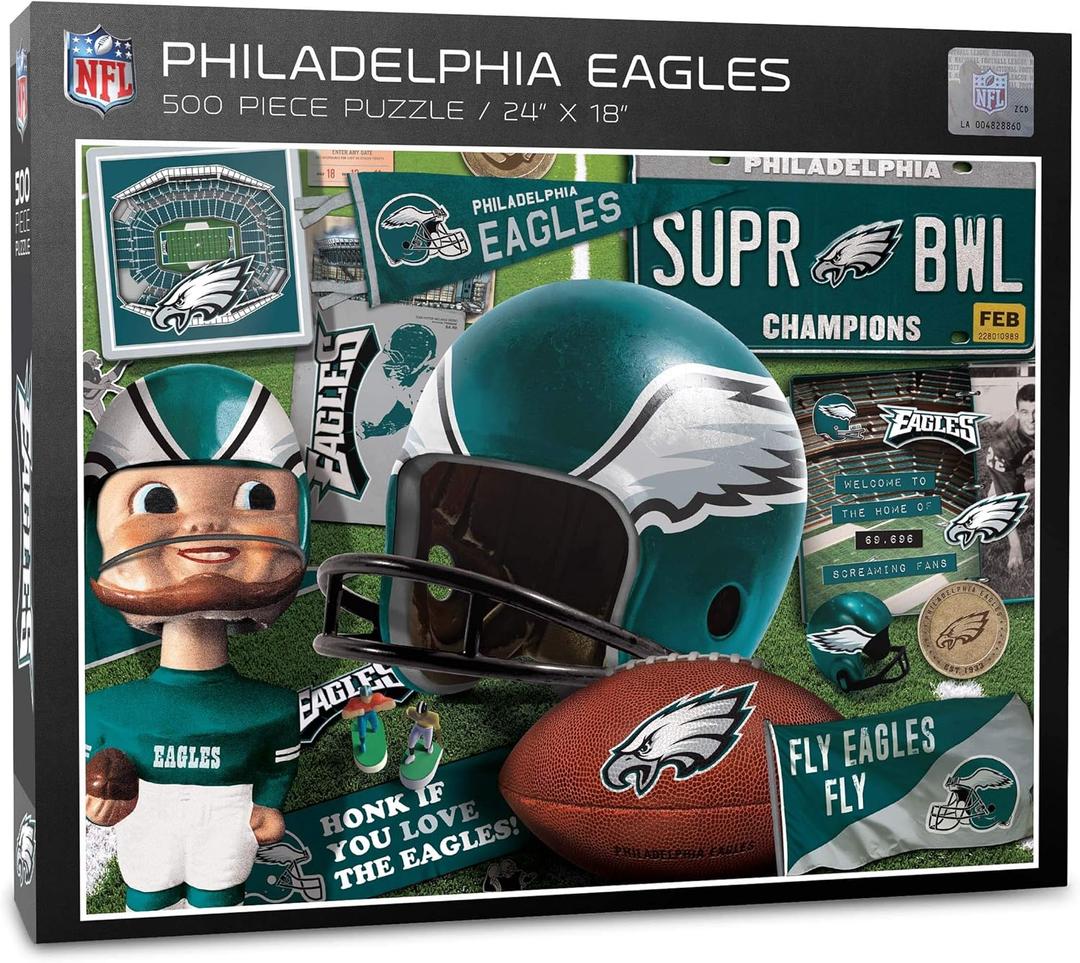 YouTheFan NFL Retro Series Puzzle - 500 Pieces