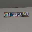 Vintage Happy Place Wall Decor Street Signs Bar Metal Tin Signs 16 x 4 Inches