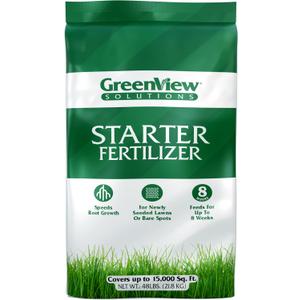 GreenView Solutions Starter Fertilizer, Lawn Fertilizer, 48 lb Bag (EXP 08/11/32)