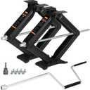 OULEME 24" RV Camper Scissor Jack, 6500 lbs Travel Trailer Leveling Stabilizer with Crank Handle & Drill Socket - Set of 2