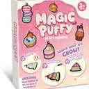 MZYTOZA 3D Art Craft Aqua Puffs Paint Kit - Magic Foam Texture Painting Kit, 15 Mess-Free Paint by Number Craft for Kids, Christmas Gift Idea & Stocking Stuffer(Aqua Puffs - Dessert Style)