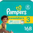 Pampers Baby Diapers - Swaddlers - Size 3, 168 Count, Ultra Absorbent Disposable Infant Diaper