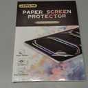 [2 PACK] Paper Screen protector for iPad Pro 13 inch 2025/2024 + [2 Pack] Replacement Tips for Apple Pencil, Anti-Glare Matte Paper Textured PET Film for Drawing, Writing Like on Book, Easy Application Tray