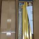 Over The Table Rod Stand with Clamps Adjustable 13''-42'' Tall 29"-98" Length Set of 2 Gold Table Arch Hanging for Wedding Birthday Party Halloween Christmas Decoration