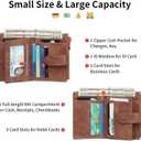 GAEKEAO Small Wallet Women Vegan Leather RFID Blocking Bifold Ladies Compact Card Holder with Zipper Pocket & ID Window