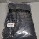 8ft Black Table Cloth Rectangle Stretch Fitted Ruffle Pleated Table Skirt No-Slip, Wrinkle-Free Spandex Tablecloths Portable TableCover for Retirement Sad Day Birthday Party Decor Wedding Baby Shower (96" x 30" (8FT-1 Pack))