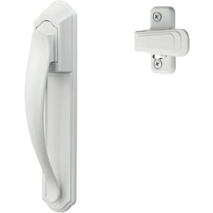 Ideal Security DX Pull Handle Replacement Set for Storm Door and Screen Door, White