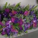22" Purple Lavender Teardrop Garland Artificial Flower Art Door Hanging Decor for Indoor Outdoor Front Doors Rustic Farmhouse Style Wall Hanging Decor