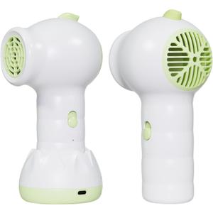 Cordless Baby Hair Dryer, Rechargeable Mini Blow Dryer with Charging Base, 100F Gentle Airflow, Low Noise Safe for Newborns & Kids, Portable Travel Hair Dryer for Infant Skin & Diaper Care