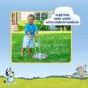 BLUEY Bubble Lawn Mower for Toddlers, Bubble Blowing Machine with Sound for Indoor and Outdoor Gardening Toy, Plays Bluey Music, Birthday, Party Favor for Preschool Girls and Boys