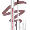 Lip Stain Peel Off Lip Liner Stain with Tweezer, Long Lasting Matte Lip Tint Tattoo, Highly Pigmented Color Lip Makeup, Waterproof Lipstick, Transfer-proof Lipstain for Women, Neutral Mauve | Long Lasting