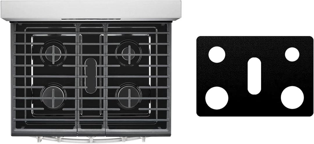 Custom Fit Reusable Burner Liner for Whirlpool Gas Range Stove Protect Your Stovetop with this Splatter Guard Cover - WFG550S0HZ