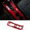 BOYUER for Toyota Corolla 2020 2021 2022,2019-2022 Corolla Hatchback ABS Center Console Gear Shift Panel Frame Cup Holder Cover Interior Decoration Trim,NOT for Cross and 2023-2025 Corolla (Red)