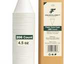 4.5oz Paper Cone Cups  200 Count | Sturdy WaxFree RolledRim Paper Cones for Snow Cones, Water Dispensers & Sampling | Durable, LeakResistant & Recyclable