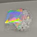 Sweetude 24 Pcs Star Shaped Party Favor Bags with Handle Mini Iridescent Paper Gift Goodie Bags for Holiday Wedding Birthday Party Supplies