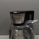 BLACK+DECKER 12 Cup Thermal Programmable Coffee Maker with Brew Strength and VORTEX Technology, Black/Steel