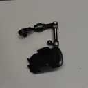 Rear View Mirror Phone Holder, Premium Aluminum Alloy Mount with Multi-Angle Adjustment, Rearview Mirror Phone Holder Mount For Car & Truck, Universal Accessories Compatible with All Cell Phone (One-Touch Auto Clamp Carbon Black)