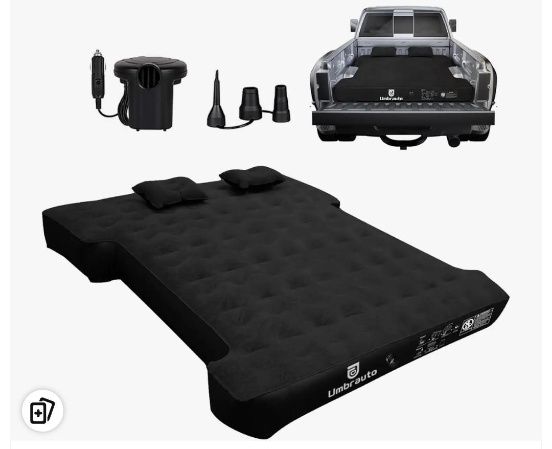 Umbrauto Air Mattress for 5.5-5.8 ft Full-Size Short Truck Beds, Inflatable Truck Tent Airbed with Pump, Pickup Camper Air Bed for Camping