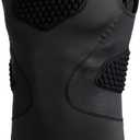 COOLOMG Youth Baseball Chest Protector Padded Compression Shirt Sleeveless Softball Football Lacrosse Rib Heart Sternum Guard (Medium, Black)