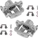KUSATEC 19B3437 19B3436 Disc Brake Caliper with Bracket fit for Nissan Rogue 2008-2013/ Rogue Select 2014-2015; Both Left and Right side