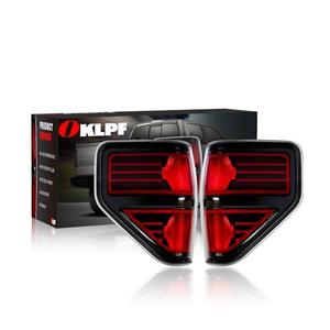 OKLPF Rear Brake Tail Light Compatible With 2009 2010 2011 2012 2013 2014 Ford F150 F-150,Replace Red Taillight Assembly Red Smoked Tail light,Included A Luxurious Box,Driver and Passenger Side