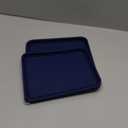 Sophico 11 Cup Rectangle Silicone Storage Cover Lids Replacement for Pyrex 7212-PC Glass Bowls, Container not Included (NAVY BLUE- 2PACK)