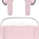 kurdene P3 Wireless Earbuds Bluetooth 5.3 Headphones, Deep Bass Stereo with Microphone Earphones in-Ear, Immersive Premium Sound Ear Buds for iPhone, Android-Pink