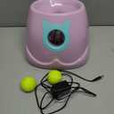 Dog Ball Throwing Machine Automatic for Small to Medium Sized Dogs, Dog Interactive Toy Pet Ball Launcher with Balls (Purple with Remote Control) 