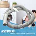 AEM73732901 Washer Drain Hose for LG Kenmore, Washing Machine Drain Hose Replacement, Replaces Parts Number AEM73732901 AEM74053001 MEGJ62685201 2702257 PS8749199 PS8749199