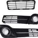 labwork Front Bumper Lower Grille Fog Lamp Cover Bezel kit Replacement for Toyota Camry SE 2012-2014
