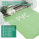 2 PCS Grip Cutting Mats, Non-Slip 12x12 Inch Green Cut Mats, Standard Sticky Grip Mat Compatible with Cricut Explore Air/Air 2/Maker Series Cutting Machines, Cutting Mats for Crafts DIY