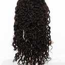 150% Density Full Lace Wig Real Peruvian Virgin Remy Human Hair Deep Wave Natural Color Can Be Dyed 18"