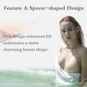 Nipple Covers for Women Strapless Sticky Push UP Bra Adhesive Pasties Silicone Reusable XL-(Fits C-D Cups)