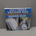 Mattress Vacuum Bag for Moving, Vacuum Seal Mattress Bag for Memory Foam or Inner Spring Mattresses, Compression and Storage for Returns, Leakproof Valve and Double Zip Seal (Queen/Full/Full-XL) (Clear)