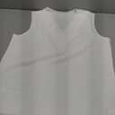 Women's Tank Tops Sleeveless Layered V-Neck Shirts Casual Summer Vest Chiffon Blouses (L, White)