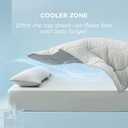 Bedsure Cooling Comforters Queen Size Set 4 Pieces, Grey Cooling Blanket for Hot Sleepers, Double-Sided Cool Tech Queen Bedding Set with Breathable Lightweight Comforter, Sheet & Pillowcases