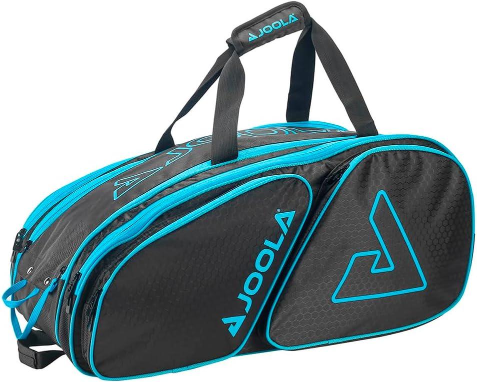 JOOLA Tour Elite Bag, Black/Light Blue