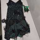 RRYIO Women's Flapper Dresses 1920s,Great Gatsby Dresses Sequin Fringe Cocktail Dress Roaring 20s Dress for Harlem, Medium