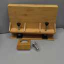 Bamboo Bedside Shelf, College Dorm Room Essentials, Bunk Bed Nighstand, Bamboo Furniture, Floating Nighstand, Wood Furniture, Minimalist Room Decor, Headphones Hook, Sturdy Floating Nighstand.