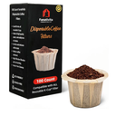 100 Count Fanativita K Cup Coffee Filters Disposable for Keurig Single Cup, Compatible with All Reusable K Cups (Unbleached)