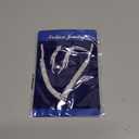 Aukmla Bridal Jewelry Set Silver Rhinestones Bride Wedding Necklace Earring Sets Prom Necklaces for Women